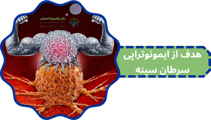 هدف از ایمونوتراپی سرطان سینه