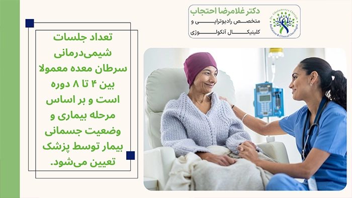 تعداد جلسات شیمی درمانی سرطان معده